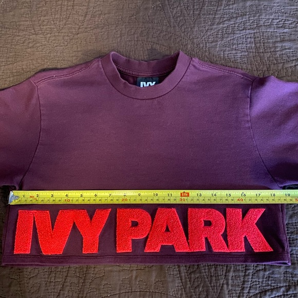 IVY PARK Chenille Logo Boxy Crop Tee - Picture 13 of 15